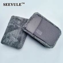 1 шт. seeyule высокая плотность автомобиль Тематические товары про рептилий и земноводных губка с сеткой карман коралловый флис бархат мыть губкой, пыль Cleaner Интимные аксессуары