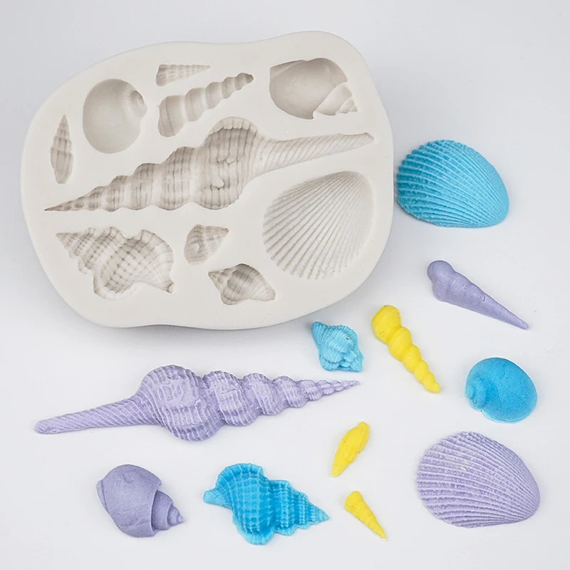 Силиконовые 3D формы хвост русалки форма для ракушек морских звезд мыла