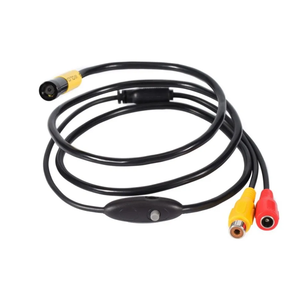 

10mm*1M Hard Cable Camera Mini 12V AV Waterproof Endoscope Insepction Borescope Visual Camera Lens Snake Video Hard Line