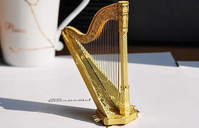Piececool Metal Scale Models 3D Puzzle Educational Toys Instrument Harp Business Gifts Home Decoration | Игрушки и хобби