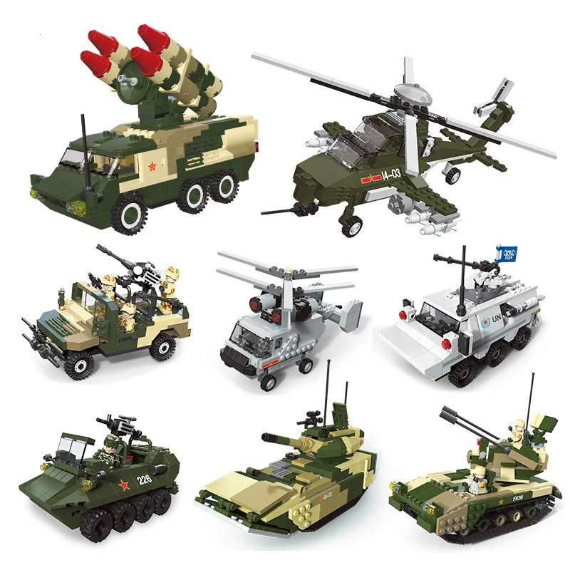 

Military Building Blocks Arms Model Small Particle For Boys DIY Educational Toys Gifts