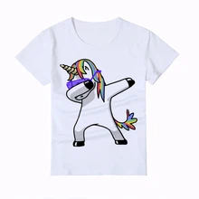 

Summer Fashion Dabbing Pug Kid T-Shirt Newest Boy/Girl/Baby Funny T Shirts Dabbing Unicorn/Santa Claus/Dog/Deer Tops Tee Y2-1