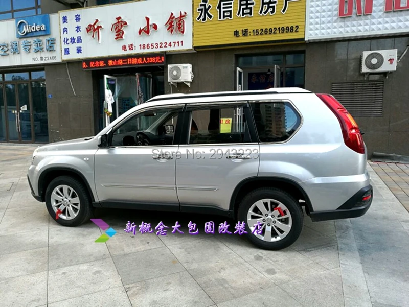 Автомобильный Стайлинг для Nissan X-Trail 2008-2013 ABS пластиковые вентиляционные Защита от солнца и дождя щит Delflector окно козырек тенты крышка 4 шт