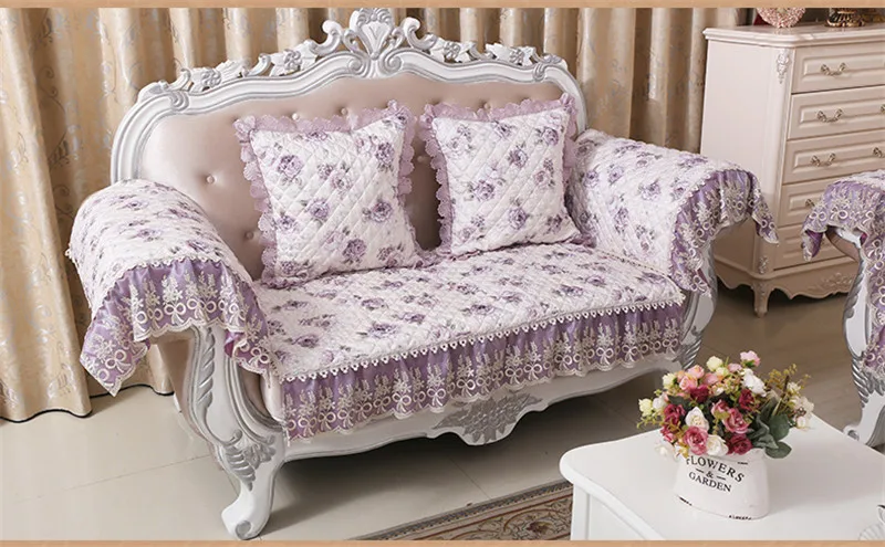 Past Jacquard Fabric Case On The Couch Quilted Sofa Cover Fl Past Jacquard Fabric Case On The Couch Quilted Sofa Cover Fl Cushion Throws Slipcover Sectional Blanket In From Home