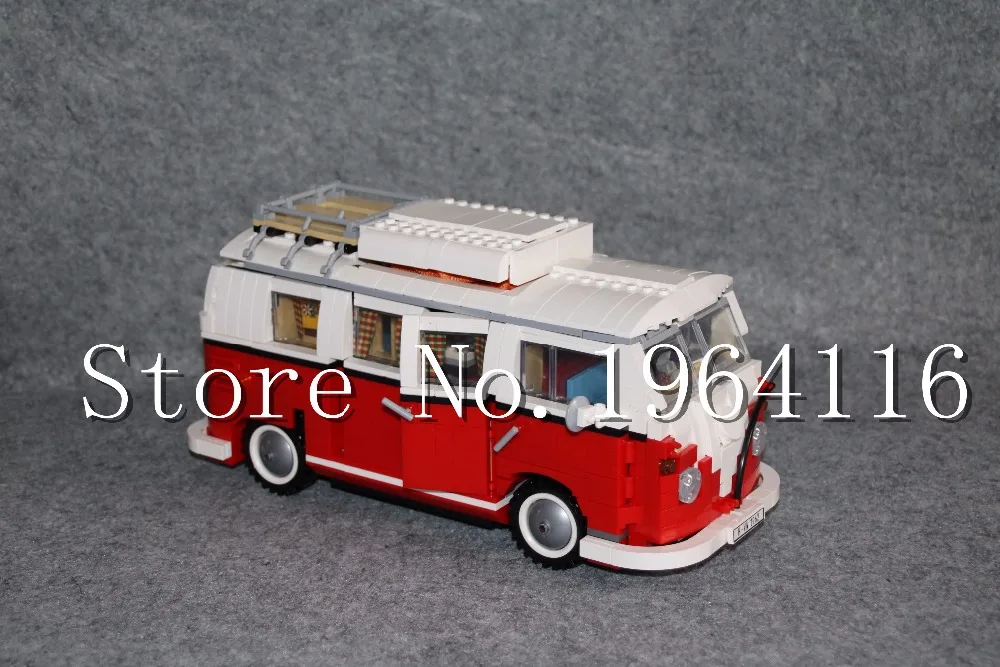 

New 21001 Ideas series the T1 Camper Van Model Building Blocks set Compatible 10220 Classic Technic toy for children