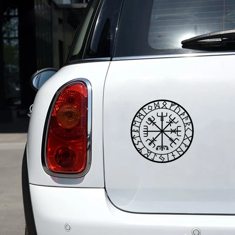 window sticker originality compass rune funny window decal