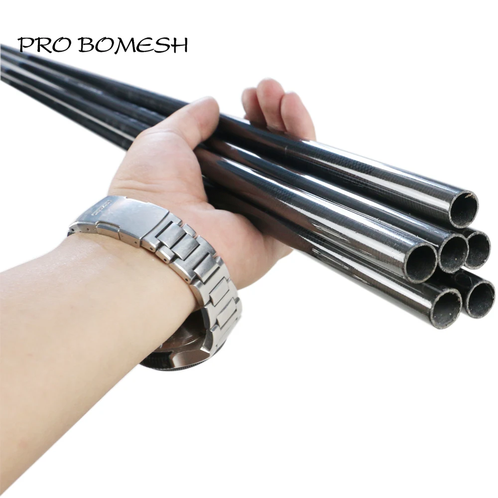 

Pro Bomesh 2 Blanks 1.98m M 1 Section Carbon Fiber Rod Blank Bass Rod Blank DIY Fishing Rod Building Material Pole