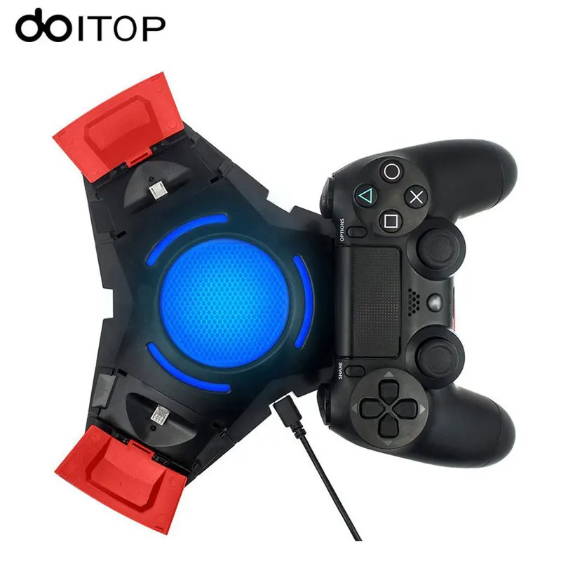 DOITOP для PS4 зарядная станция тройной порт Док с светодиодный подсветкой Playstation 4