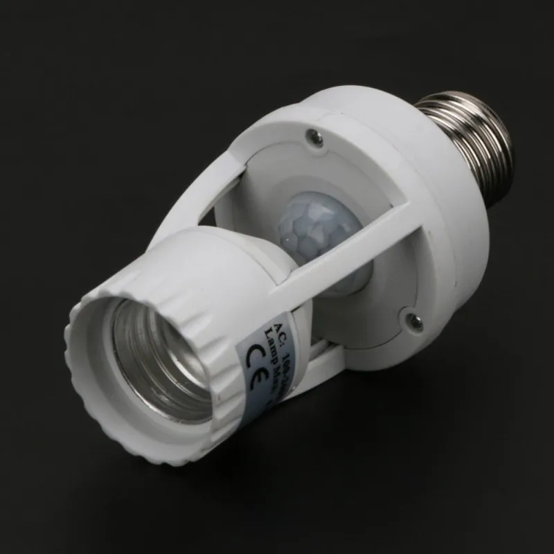 

360 Degrees PIR Induction Motion Sensor IR Infrared Human E27 Plug Socket LED Light Sensor Switch Base Lamp Holder