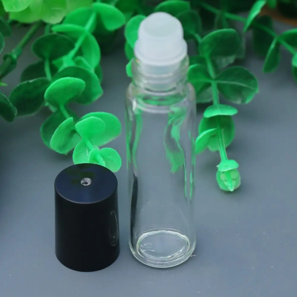 1 шт 10 мл пустая стеклянная роликовая маленькая парфюмерная бутылка с эфирным маслом из нержавеющей стекла для мужчин и женщин