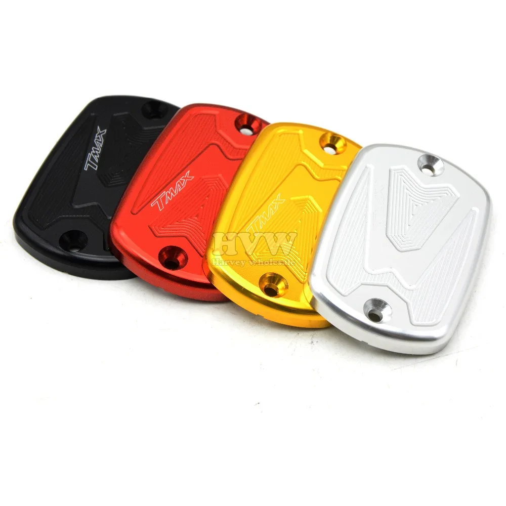 Motorcycle CNC Brake Fluid Reservoir Cap Cover brake fluid reservoir For YAMAHA TMAX500 max500 T-MAX TMAX max 500 04-11 motorcycle cnc front brake fluid reservoir cap cover for yamaha t max 530 500 tmax530 xp530 2012 2016 tmax500 xp500 2008 2011