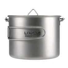 Lixada 900ml ultraleve copo de titânio caneca portátil pendurado pote acampamento ao ar livre piquenique caneca de água copo utensílios de mesa com tampa