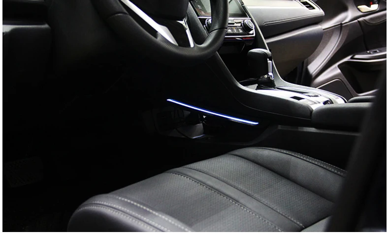 2 шт. автомобиля Декоративные светильники Медведь Высокое Температура ABS автомобиля СИД центр стека Атмосфера лампы для 10th Honda Civic модификация автомобиля