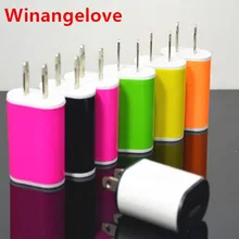 Winangelove 1000 шт. 1000 мА/ч, штепсельная вилка американского стандарта USB дорожное AC сетевое Мощность стены Зарядное устройство адаптер Зарядное устройство для samsung s7 s6 для Iphone 7 6 5