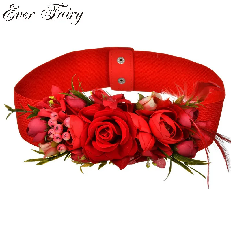 

2019 NEW Flower Belts For Women Bridal Flower Belt Ladies Fashion Flower Belt Girl