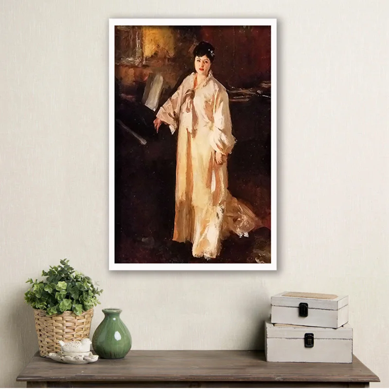 

diy painting by numbers john singer sargent judith gautier living room purtrait impression decorate paint hand drawing