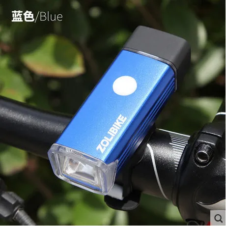Велосипедный Спорт Электробезопасность сопротивление воды огни лампы фар Водонепроницаемый Перезаряжаемые USB Зарядное устройство велосипед передний свет - Цвет: blue