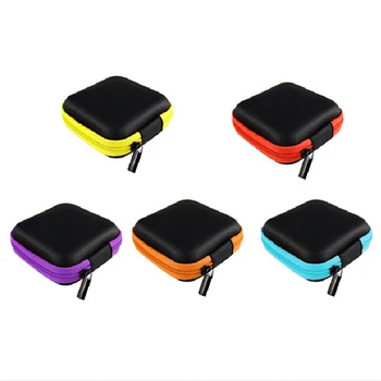 

1pcs Portable Mini Coin Purse Bag For Earphone Headphone SD TF Cards Cable Cord Wire Storage Key Wallets