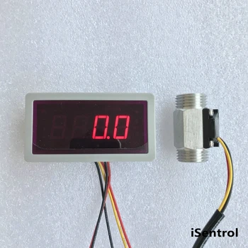 

US208MT +USS-HS21TI 1-30L/min flow sensor Flow Meter Totalizer and Alarmer Flow Rate Display for water Flow Sensor