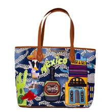 Женские джинсовые Лоскутные сумки с вышивкой, через плечо дочери пакет сумки Braccialini стиль дизайн мультфильм мексиканский Mexican I