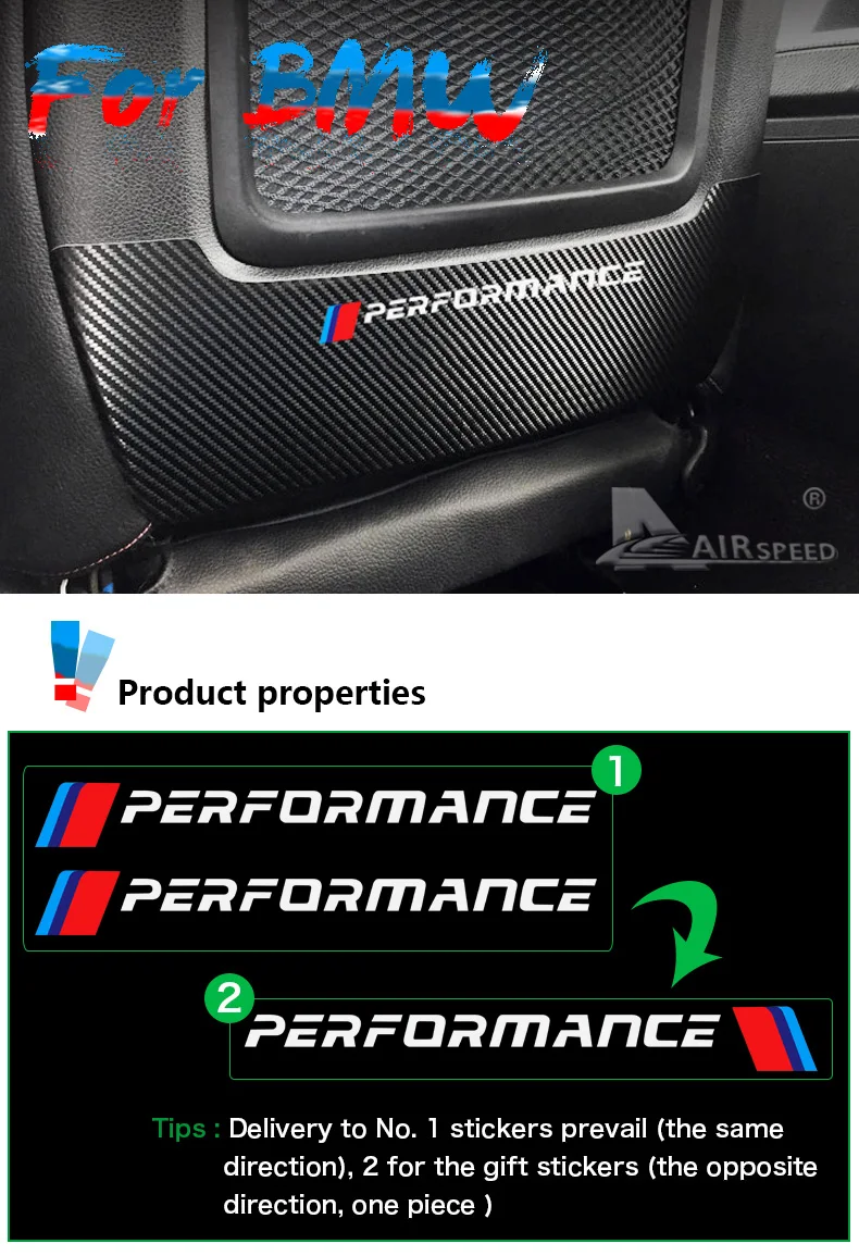 Airspeed Car Front Seat Back Protective Carbon Fiber Vinyl Stickers Decor for BMW 1 3 Series 320 325 Car Accessories Car Styling (1)