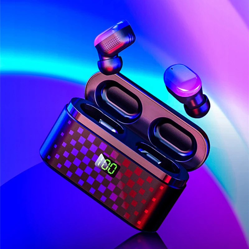 

Wireless Blutooth 5.0 in-ear mini auricular earbuds earphones stereo gaming headsets Exercise running noise cancelling ear phone