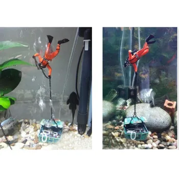 

Treasure Finder Shape Aquarium Decoration Fish Tank Diver Floating Ornaments Home Decor