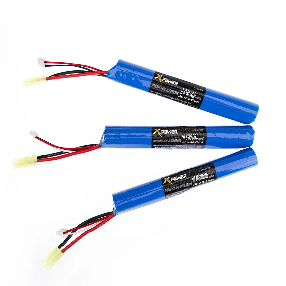 3 шт. 2 S 18650 Мощность RC Lipo Батарея 7 4 В 1500 мАч 15C Акку мини Airsoft игрушки пушки