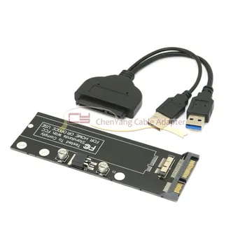 

USB 3.0 to 12+6pin SSD HDD to SATA 22Pin Hard Disk Cartridge Drive for Air A1369 A1370 SSD