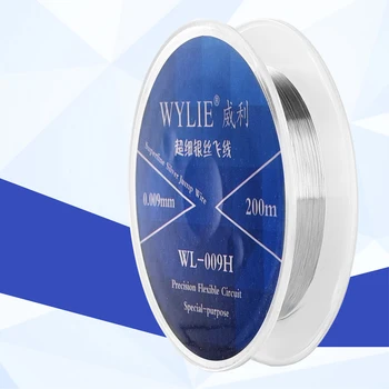 

0.009mm 200M Ultra-Fine Jump Wire Replacement For Precision Flexible Circuits Mobile Phone Mainboard Rework Repair Tools