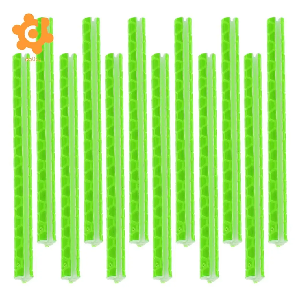 12pcs Bike Spoke Rod Wheel Reflector Reflective ABS Safety Tube Cooler with reflective spokes for all kinds of bicycles