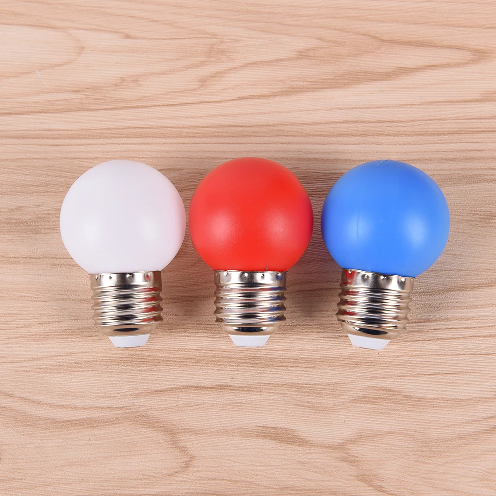G45 180-250V SMD 2835 Bombillas Lamparas Colorful Led Bulb For Chandelier New Year Christmas Decoration Red Blue LED Lights