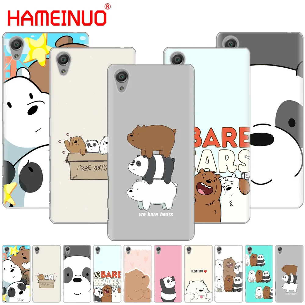 

HAMEINUO we bare bears Cover phone Case for sony xperia z2 z3 z4 z5 mini plus aqua M4 M5 E4 E5 E6 C4 C5