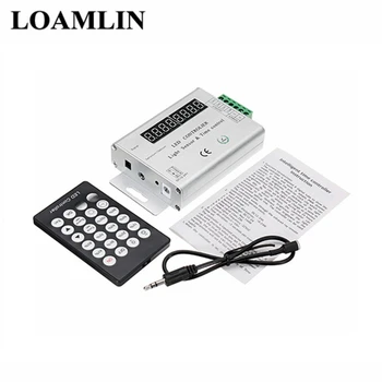 

DC 12-24B 24-Key Intelligent Light Sense Timing Dimmer Monochrome Custom Time LED Controller