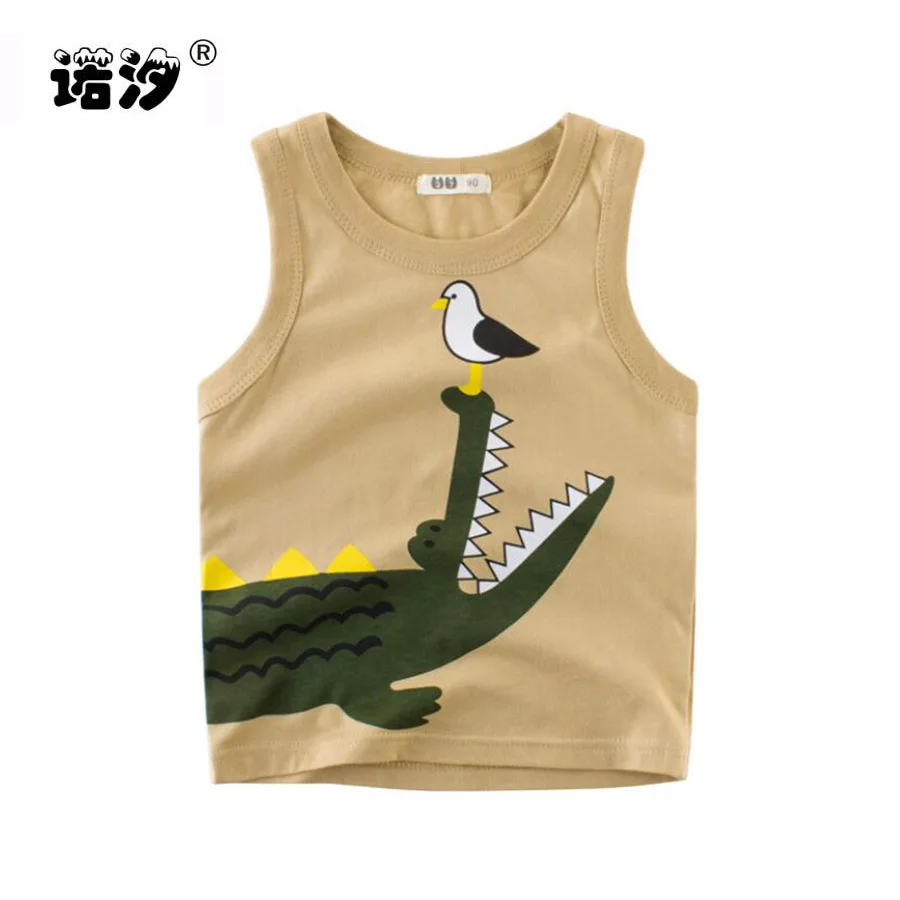 Baby boys clothes kids 100 cotton sleeveless Tanks Tops children Vest child clothes boys T