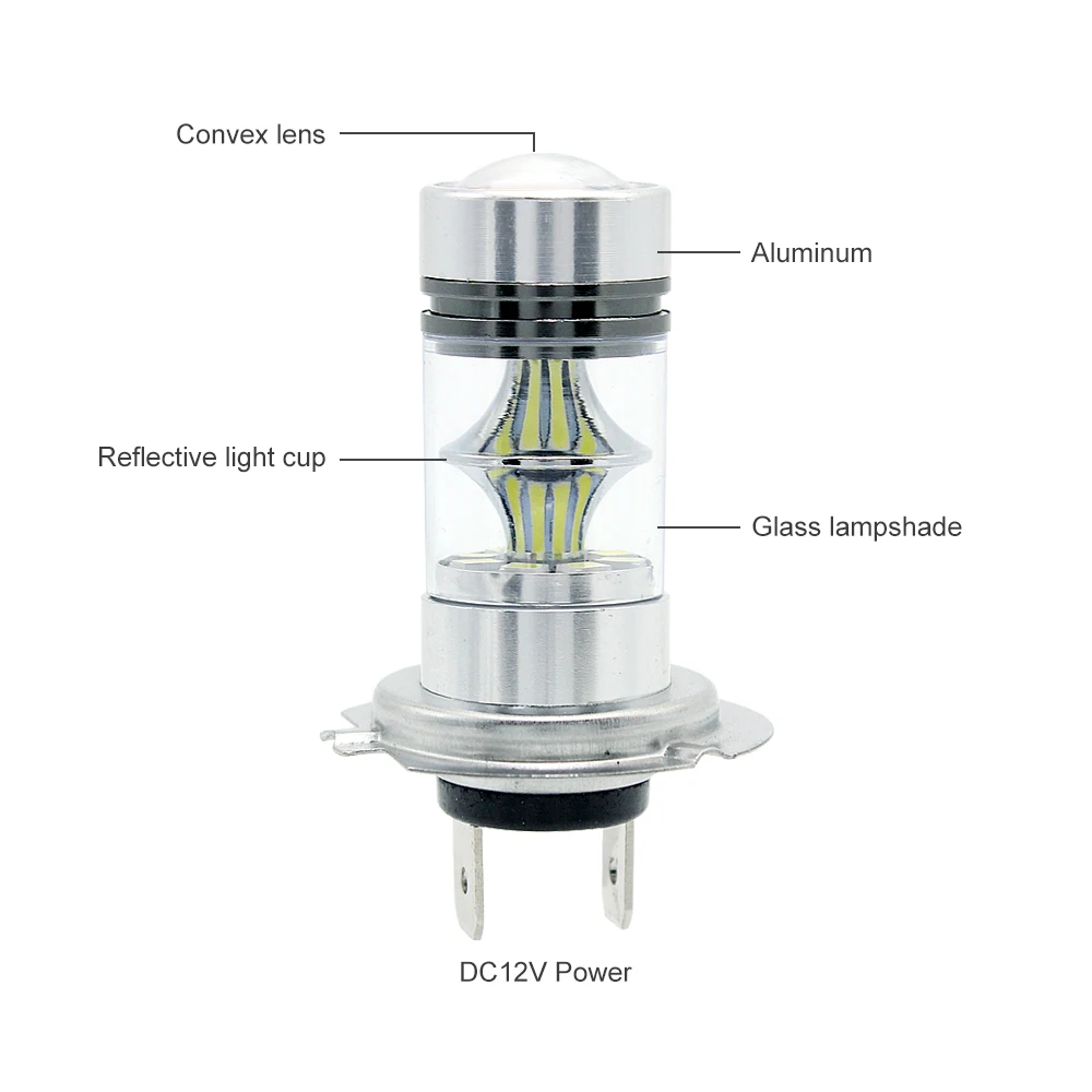 1 шт. H7 H11 H4 H1 1157 1156 7440 светодиодный лампы 12V 3030 SMD 20 светодиодный s Противотуманные фары автомобиля Обратный лампы ДРЛ огни