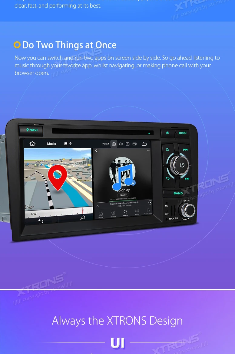 Cheap 7" Android 8.0 OS Car DVD Multimedia GPS for Audi A3 2003-2012 & Audi S3 2006-2012 & Audi RS3 2011-2012 with 4GB RAM 32GB ROM 6