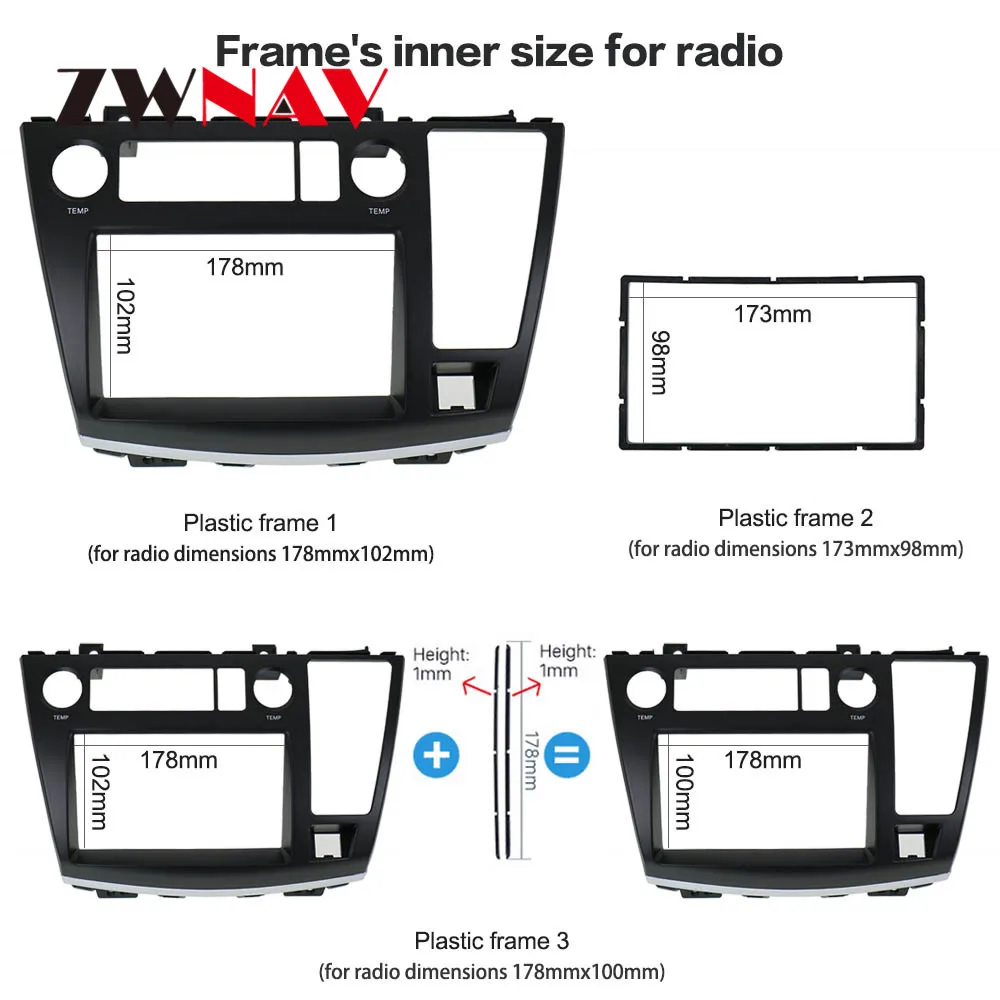 Us 52 03 13 Off Zw001 Car Radio Face Fascia Plate Panel Frame For Nissan Elgrand E51 2002 2010 Fascia Dash Trim Installation Kit In Fascias From