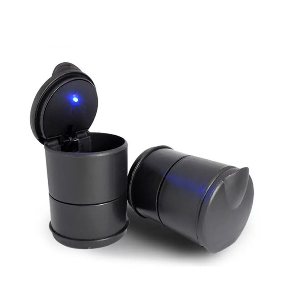

Portable Ashtray For Car Black Ashtrays With Lids Cylinder Cigarette Ashtray With Detachable Storage Box