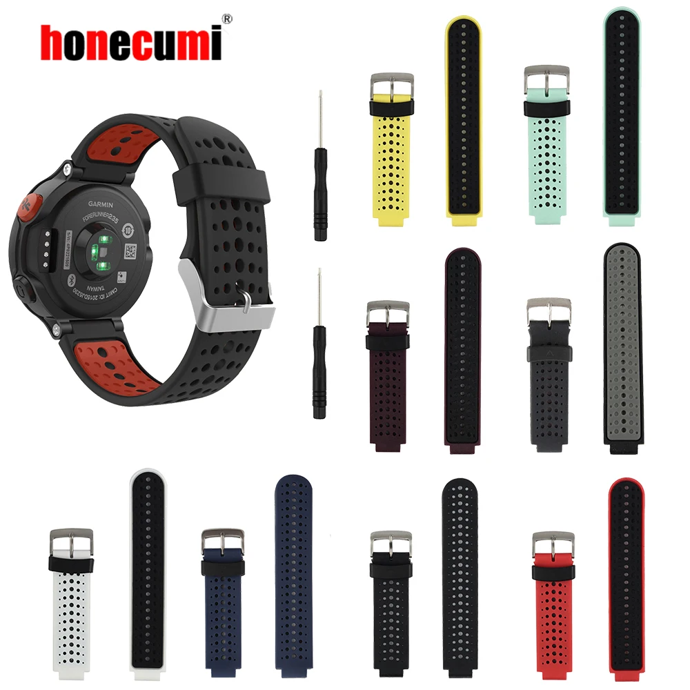 Honecumi Wristband Per Garmin 735Xt Da Polso In Silicone Della Vigilanza Della Fascia Della Cinghia Per Garmin Forerunner 220 230 235 630 620 735Xt Sm