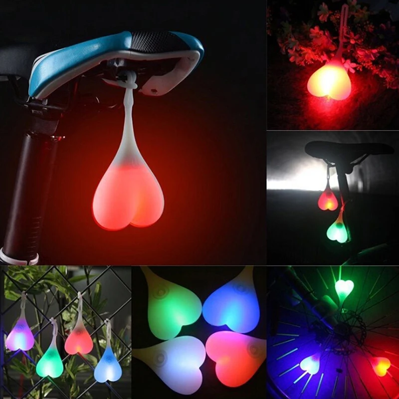 Top Bicycle Seat Back Egg Lamp Cycling Balls Tail Silicone Light Creative Bike Waterproof Night Essential LED Red Warning Lights 1