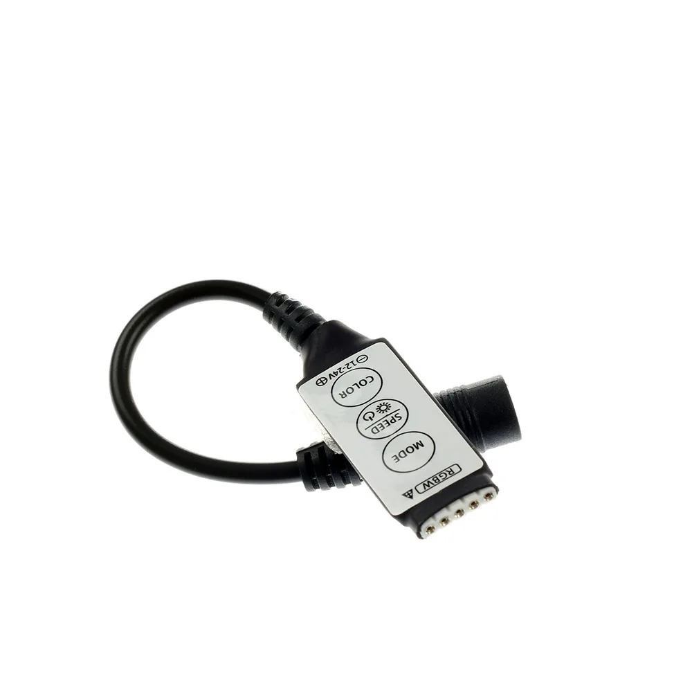 DC12V мини 3 клавиши RGBW контроллер для светодиодной ленты 5050 RGBWW 5PIN LED контроллер|rgbw