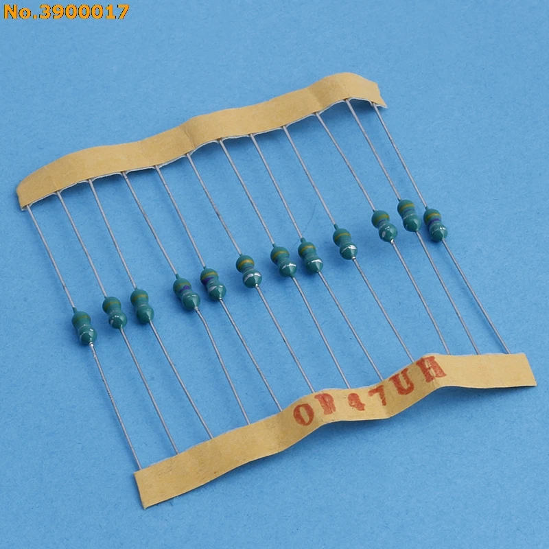 120Pcs/set 10 Value ColorCode Wheel Inductor Loop Inductance Kit 1/4W 0