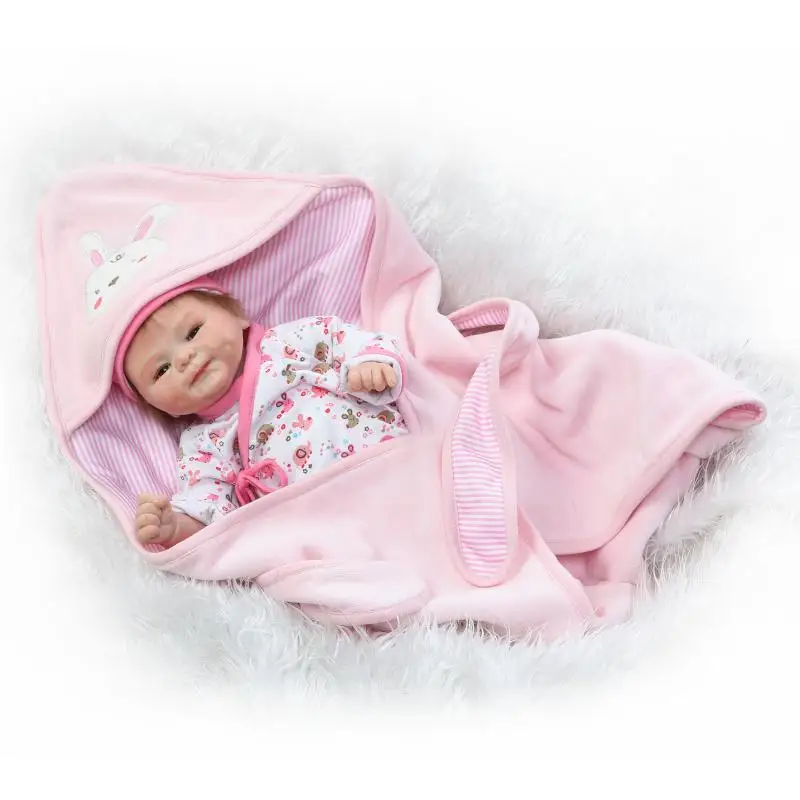 40cm Soft Silicone Reborn Baby Like Real Doll Toys Newborn Girl Babies Doll Lifelike Lovely Birthday Gift Play House Bedtime Toy 40cm Soft Silicone Reborn Baby Like Real Doll Toys Newborn Girl Babies Doll Lifelike Lovely Birthday Gift Play House Bedtime Toy