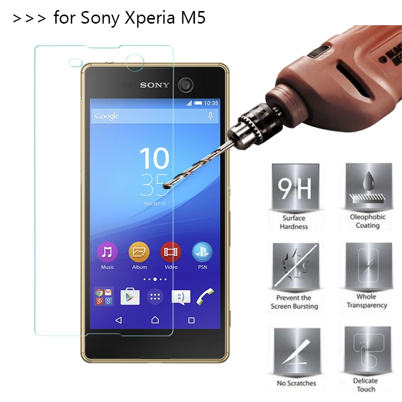 Премиум 0 26 мм 9H Защита экрана для Sony Xperia M5 M 5 Защитная пленка Закаленное стекло