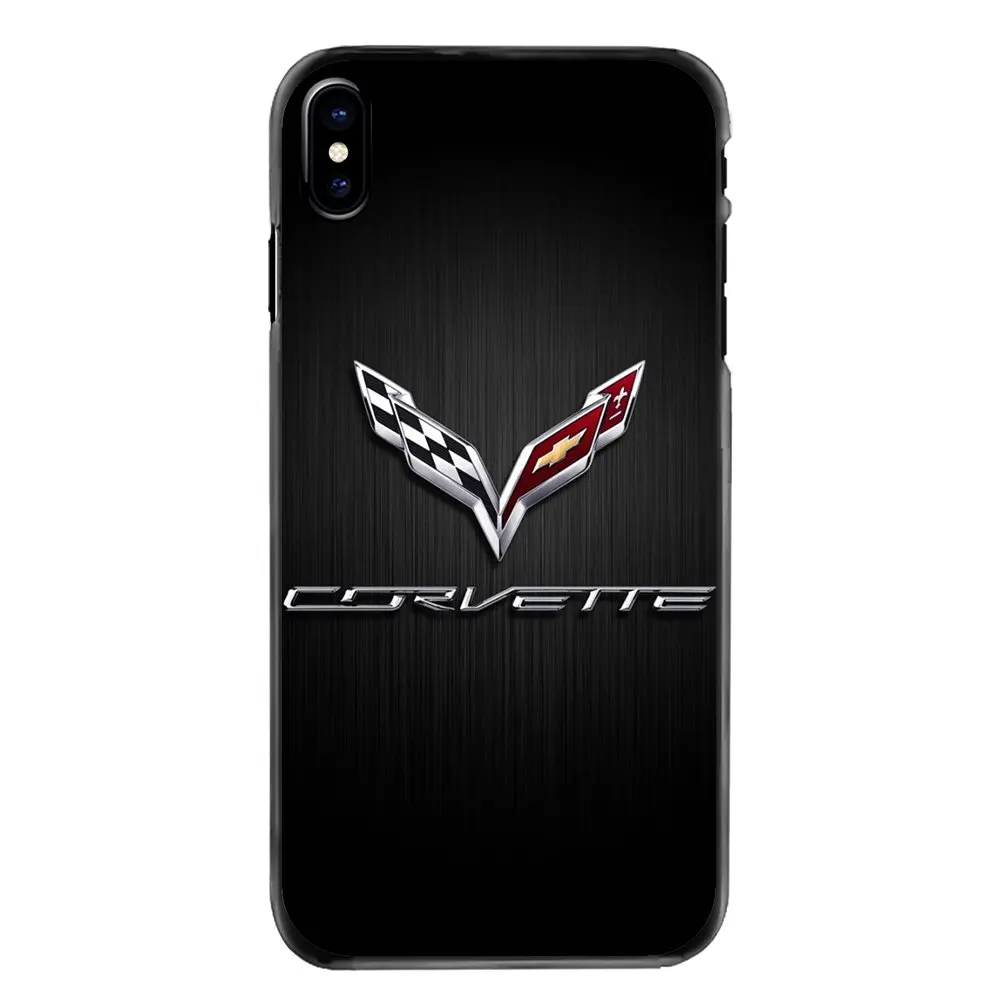 Для iPhone 4 4S 5 5S 5C SE 6 6 S 7 8 Plus X XR XS Max iPod Touch 4 5 6 гоночный автомобиль Corvette два флаг с черепом логотип художественный чехол для телефона - Цвет: images 2