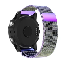 Новая Миланская Магнитная Петля из нержавеющей стали ремешок для Garmin Fenix 3 часы Futural Digital Прямая JULL15