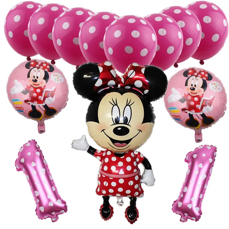 GOGO paity Микки и Минни Маус на день рождения серии Алюминий мяч От 1 до 3 лет ребенок день рождения макет украшения шар