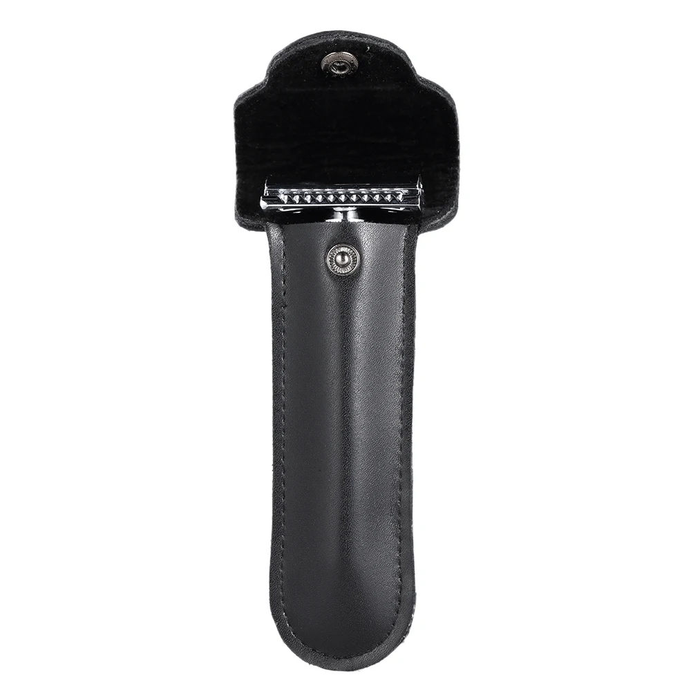 

Shaving Razor Holder Bag PU Leather Razor Pouch Long Handle Straight Razor Case Male Shaving Beard Razor Holder Keeper Tool