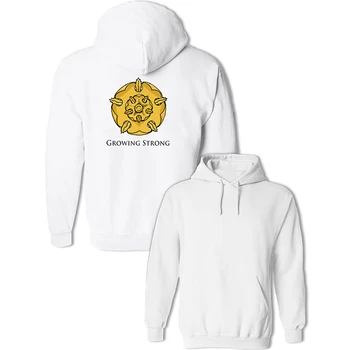 

Gold Rose Game of Thrones House Tyrell of Highgarden Growing Strong Men Graphic Hoodie Sweatshirt Strings Hooded Pullover